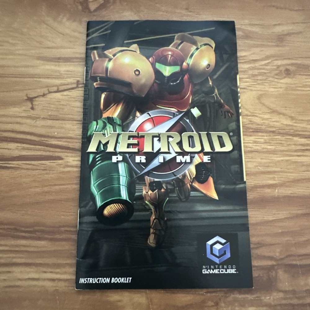 Metroid Prime Nintendo GameCube Instruction Manual Only Authentic GC USA